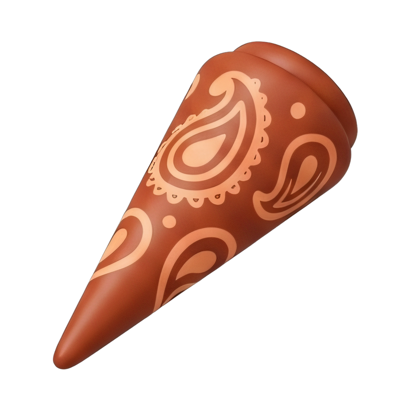 intricate henna cone design