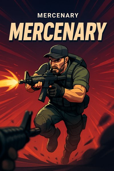 Dynamic Mercenary Illustration in Action