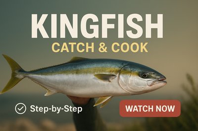 Engaging Fishing Tutorial Thumbnail Featuring Kingfish