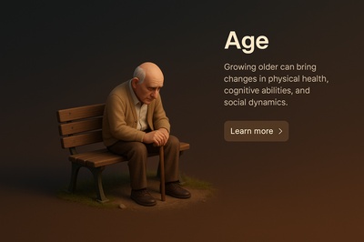 Realistic 3D Scene Highlighting the Concept of Age