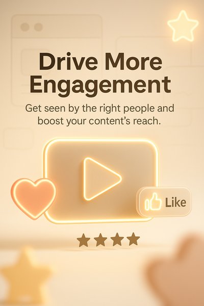 Engagement Boosting Promotional Graphic with Play Icon