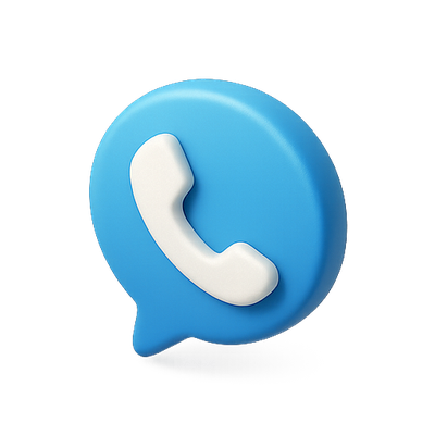 Stylized Communication Icon with Phone Symbol
