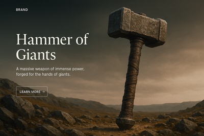 Hammer of Giants - A Massive Weapon of Immense Power