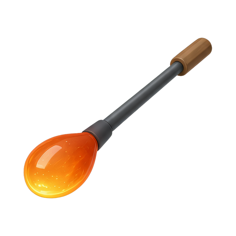 crafting glass with a blowpipe