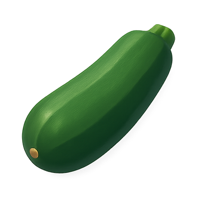 Realistic 3D Rendering of a Zucchini