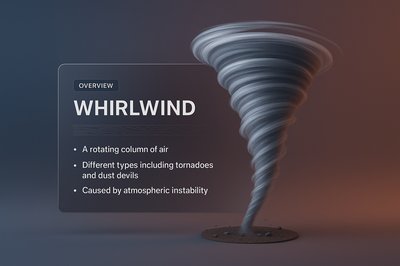3D Whirlwind Design with Informative Overlay