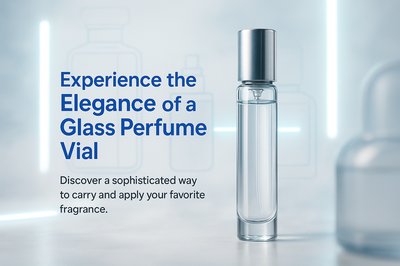 Sophisticated Glass Perfume Vial Promotional Image
