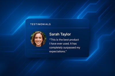 3D Testimonial Block with Modern Design