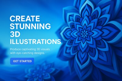 Promotional Graphic for 3D Illustration Services