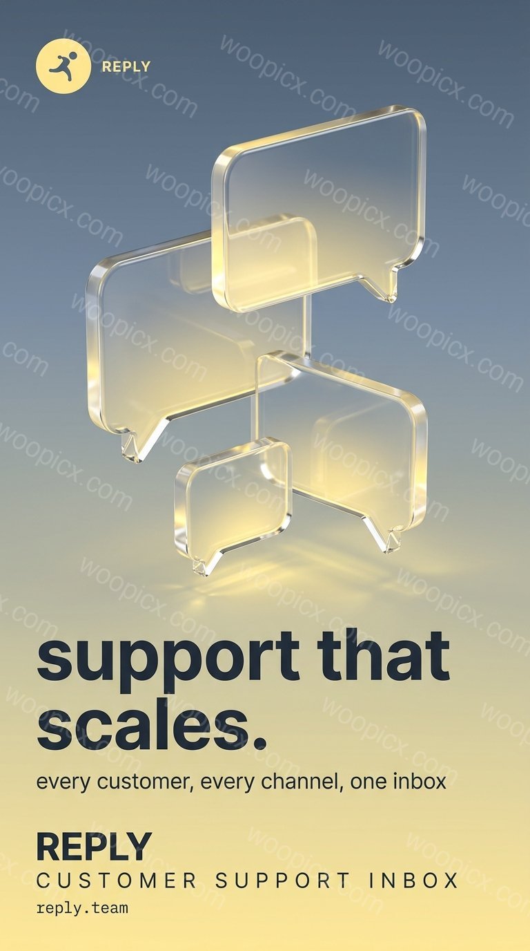 Polished glass speech bubbles
