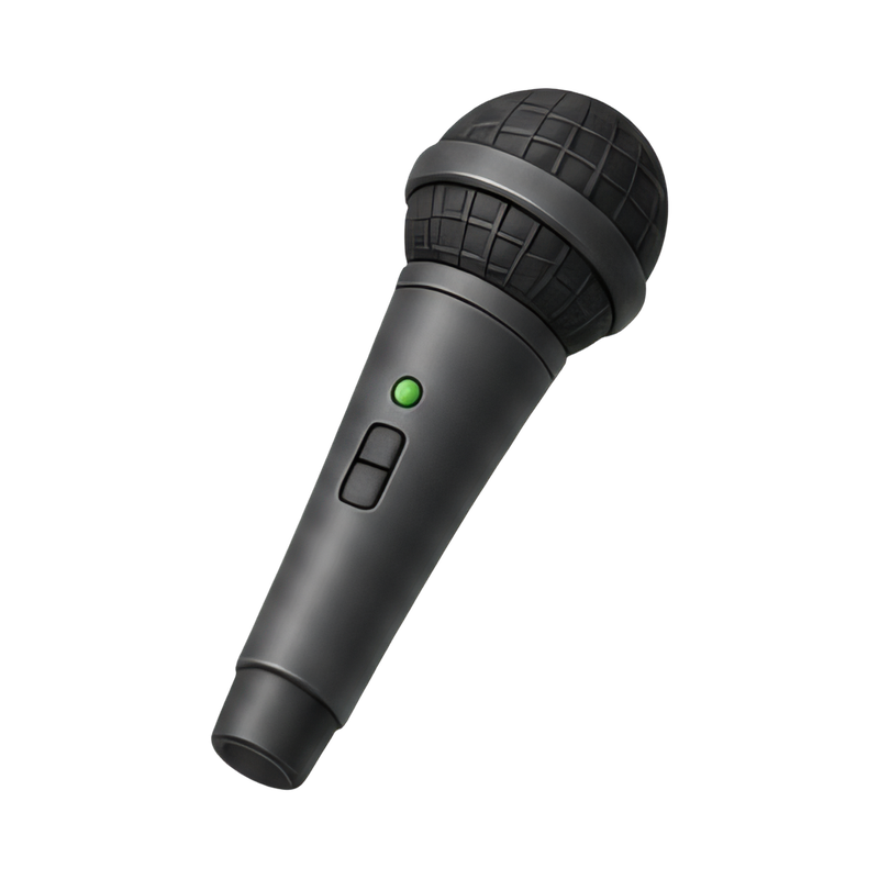 compact handheld wireless microphone
