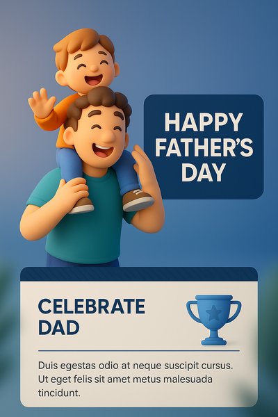 Creative Father's Day Social Media Post Design