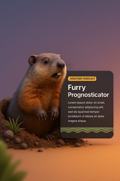 Punxsutawney Phil: The Famous Groundhog Illustration