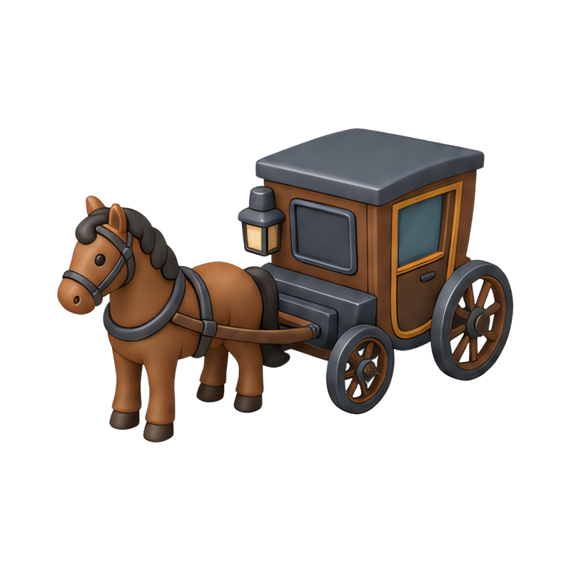 vintage horse-drawn carriage