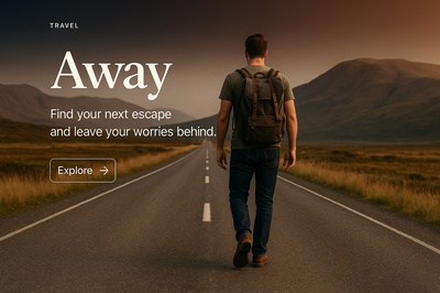 Stylish Web Design for Travel Promotions