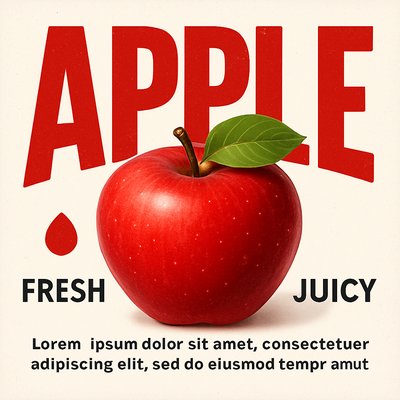 Vibrant Apple Product Promotion Graphic