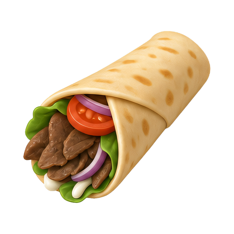 delicious shawarma wrap