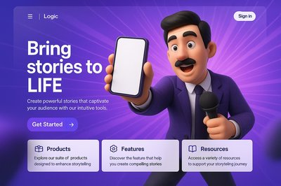 Dynamic Bento Design Landing Page with Engaging Elements