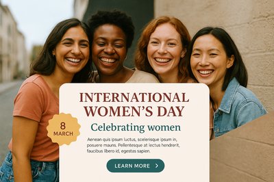 Celebrating International Women's Day with a Joyful Group