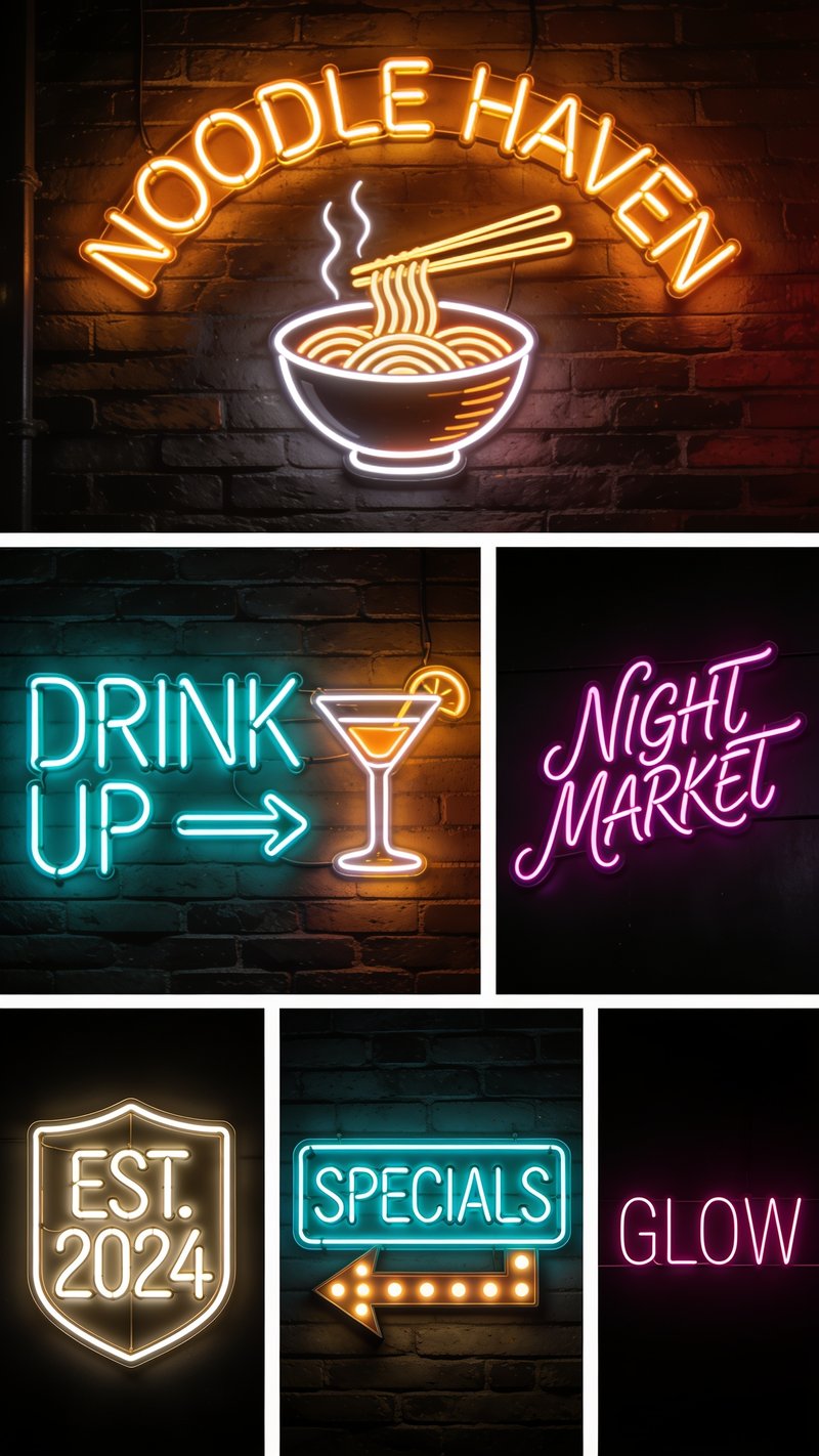 Noodle Haven neon sign