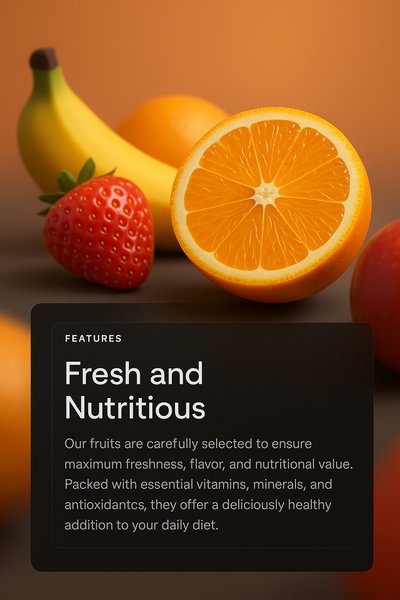 3D Fruit Illustration with Nutritional Features