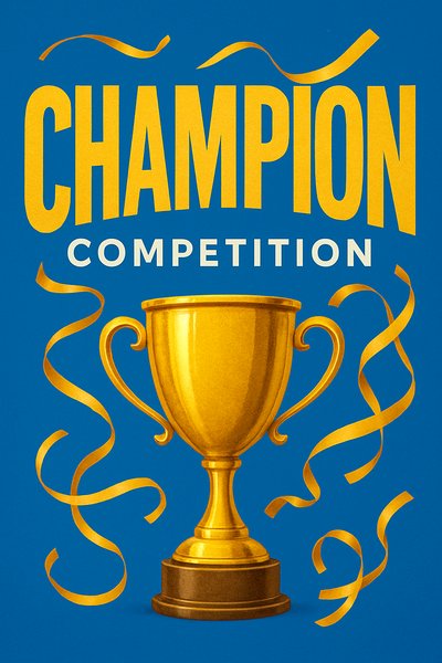 Award Trophy Graphic for Competition Theme