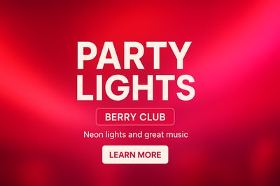 Vibrant Party Promotion Graphic with Neon Theme