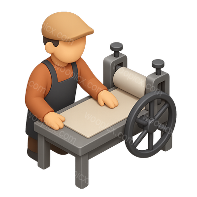 3D Printmaker Icon in Isometric View