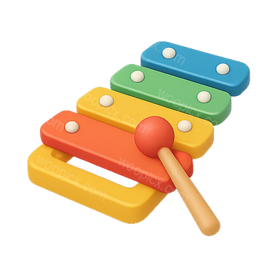Colorful Children's Xylophone with Mallet