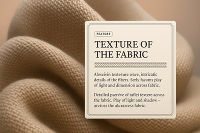 Close-up of Intricate Fabric Texture with Design Elements