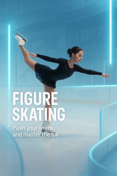 Dynamic Figure Skating Promotional Graphic