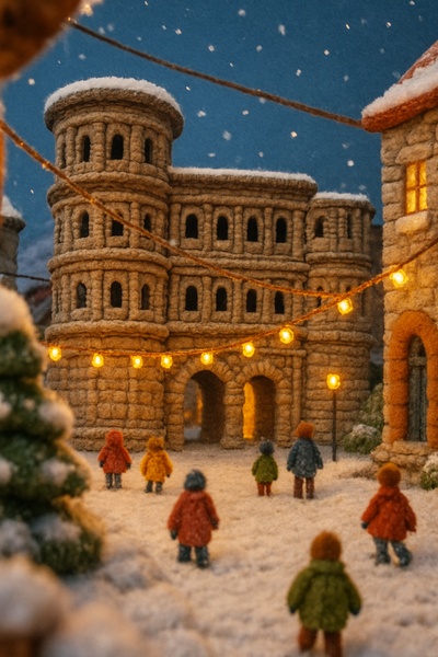 Winter Scene in Trier with Cozy Atmosphere