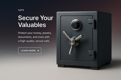 Stylish and Realistic Web Page Design for a Safe Product
