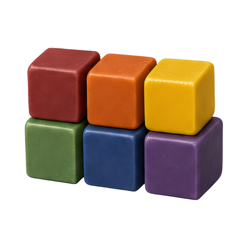 vibrant candle dye blocks