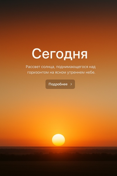 Stunning Sunrise Over Horizon with Inspirational Text