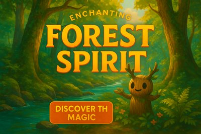 Enchanting Forest Spirit Illustration for Product Promotion