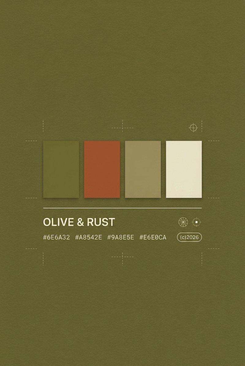 Olive and rust textured fabric