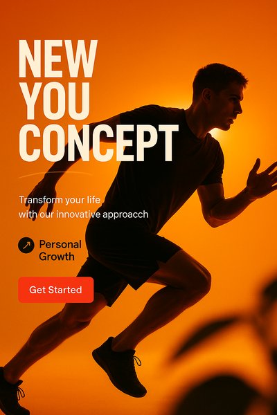 Dynamic Personal Growth Concept with Active Lifestyle Imagery