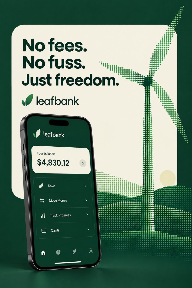 Fintech app promotion design