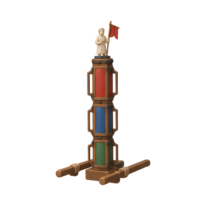 Wooden pillar in Gubbio