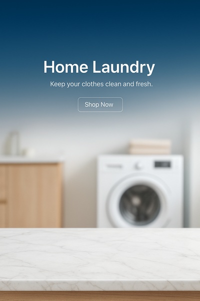 Modern Home Laundry Room with Washing Machine