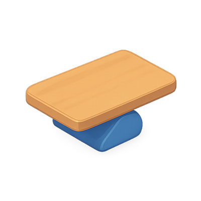 Stylized 3D Coffee Table Illustration