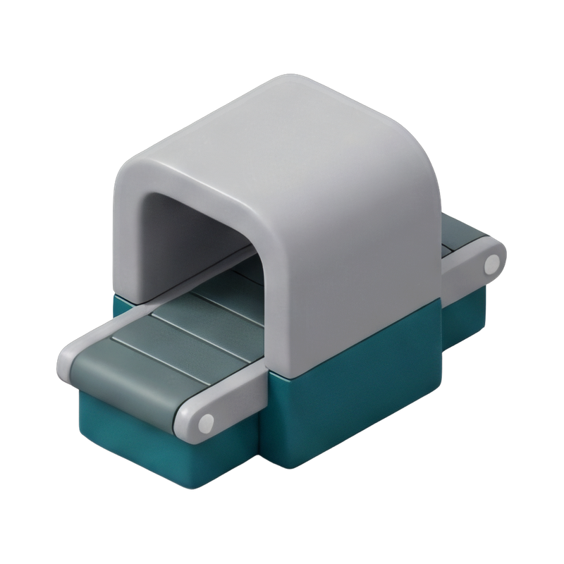 x-ray scanner tunnel view