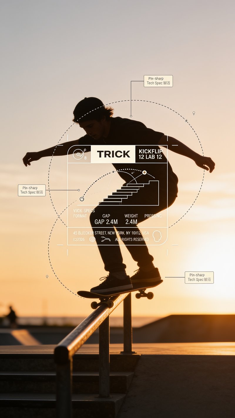 Skateboarder in Action