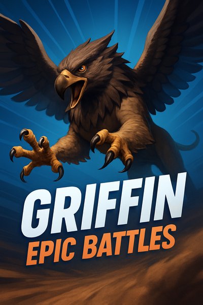 Dynamic Griffin Illustration Showcasing Epic Battles