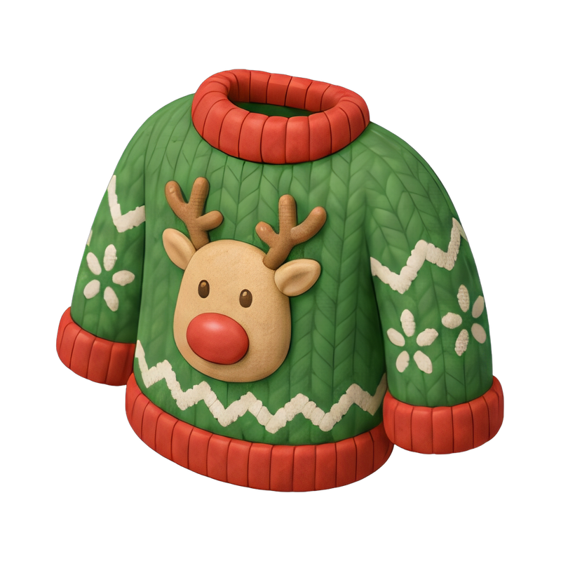 cozy knitted christmas jumper