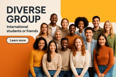 Diverse Multicultural Gathering of International Friends