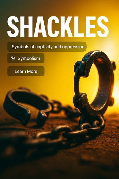 Dynamic Realism: Shackles Symbolizing Captivity and Oppression