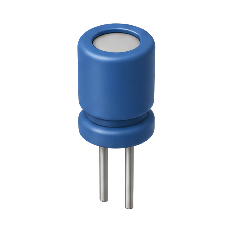 electrolytic capacitor close-up