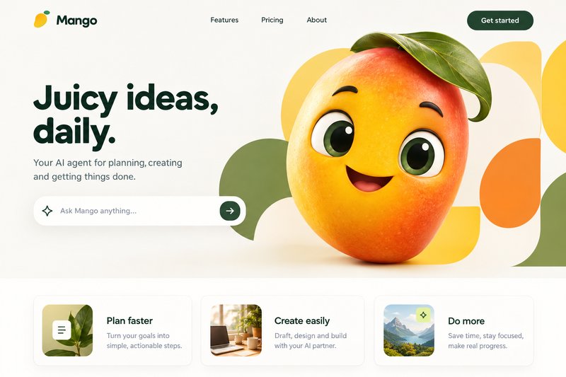 Engaging AI Agent Landing Page